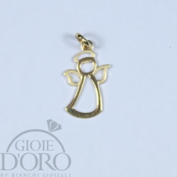 PENDENTE IN ORO GIALLO 18 KT ANGELO MADE IN ITALY